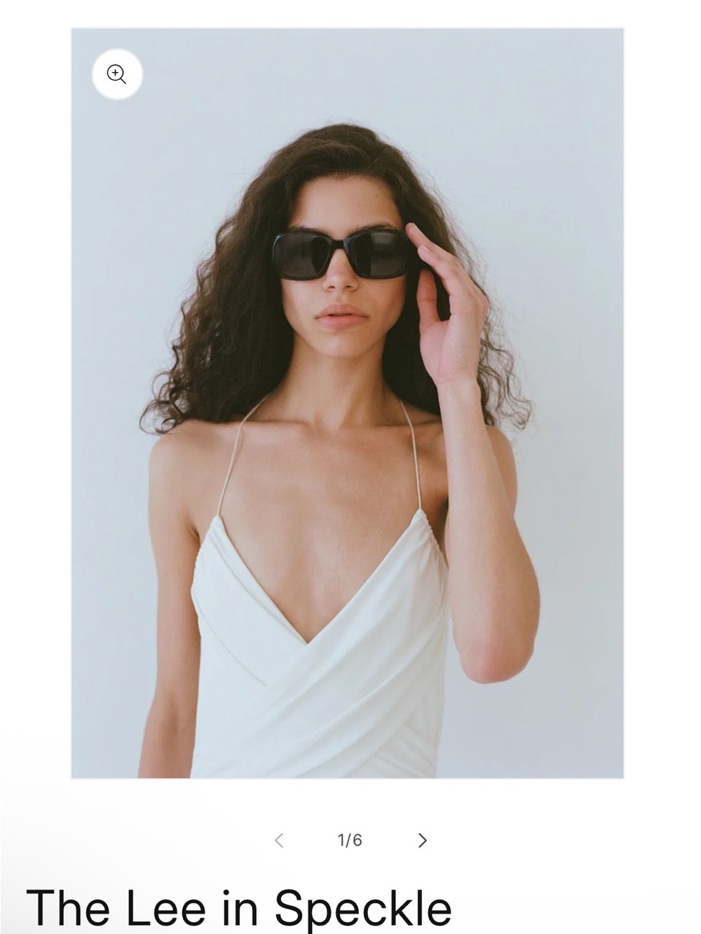 The Lee in Speckle Sunglasses - Black